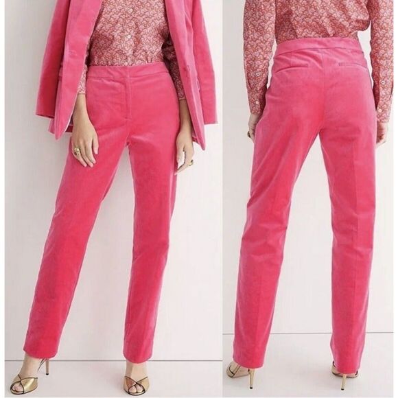 NWOT J.Crew Collection Willa Pants ONLY in Tipped Stretch Velvet -SIZE 4 Dr - Picture 3 of 10